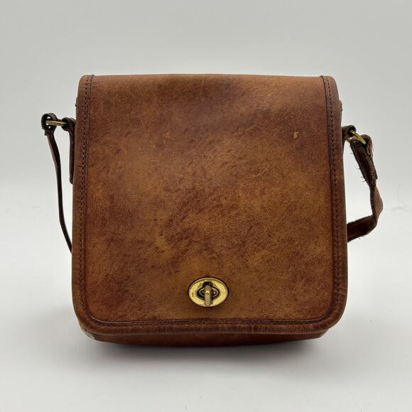 Vintage Coach 9076 Companion Flap Crossbody Bag Purse - Picture 1 of 14